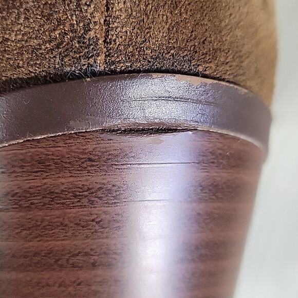 Sam Edelman Lynn Block Heel Side Zip Brown Suede Ankle Boots Womens Size 9.5 NEW - Picture 12 of 12
